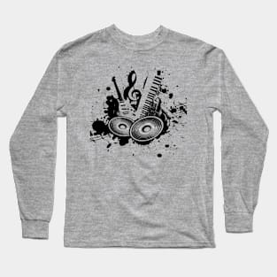 Music is life music lovers tshirt Long Sleeve T-Shirt